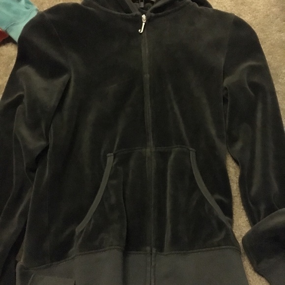Juicy Couture Velvet Zip Up - Picture 1 of 2